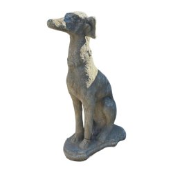 Matériaux d'Antan : CHIEN LEVRIER MEDOR PIERRE H80