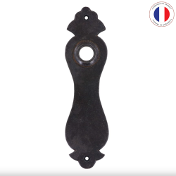 PETITE PLAQUE DE PORTE EN FER VIEILLI CYLINDRE EN I