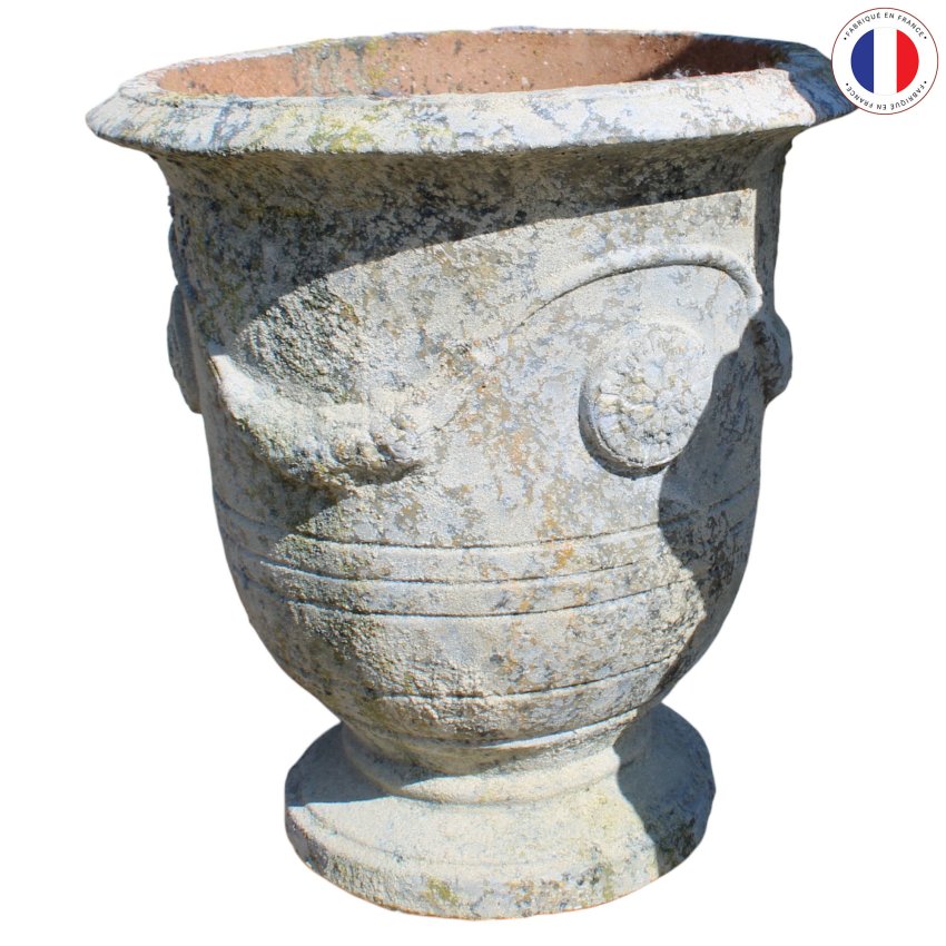 Matériaux d'Antan : VASE ANDUZE EN PIERRE RECONSTITUEE PM H54