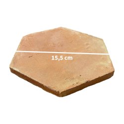 Matériaux d'Antan : TOMETTE HEXAGONALE NEUF FAIT MAIN A L'ANCIENNE 15.5x1.5