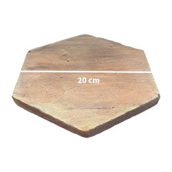 Matériaux d'Antan : TOMETTE HEXAGONALE NEUF FAIT MAIN A L'ANCIENNE 20x2