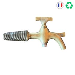 MATERIAUX D'ANTAN : ROBINET DE TONNEAU EN LAITON ORIGINE FRANCE