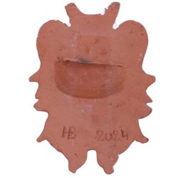 Matériaux d'Antan : MASCARON TETE DE LION EMAILLE IVOIRE H24