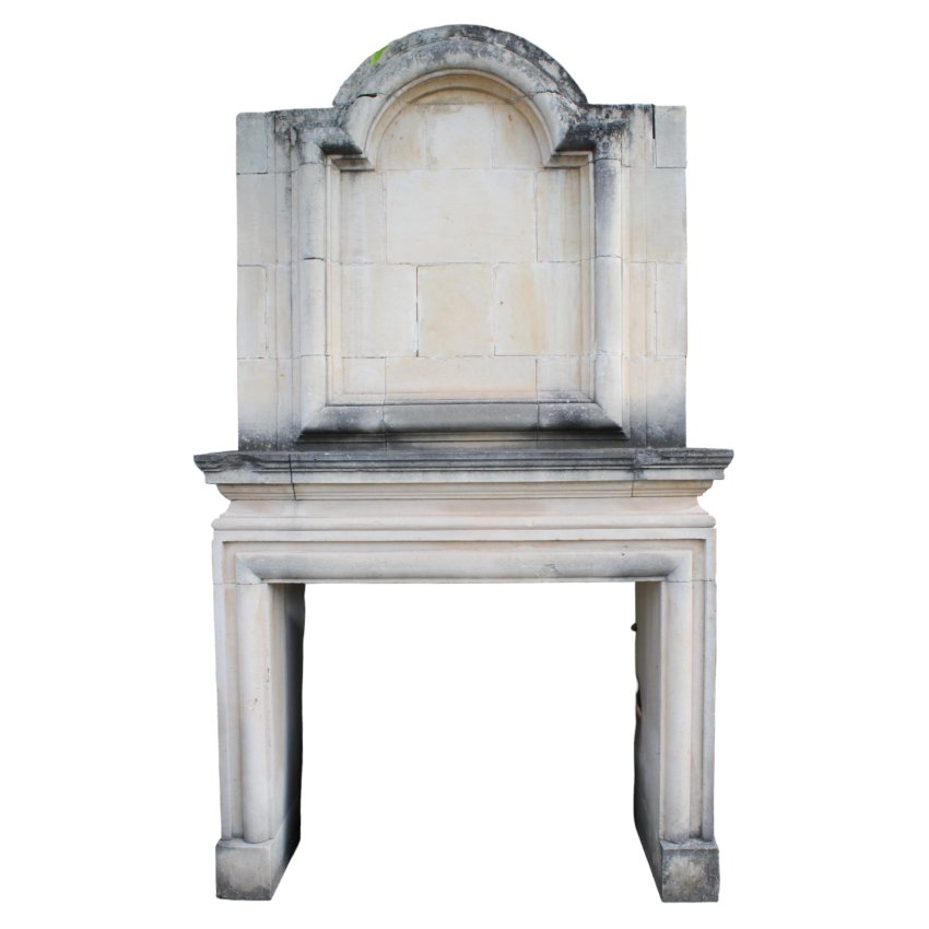 Matériaux d'Antan : CHEMINEE A TRUMEAU EN PIERRE MASSIVE H270