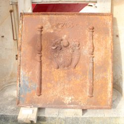 Matériaux d'Antan : PLAQUE DE CHEMINEE H97