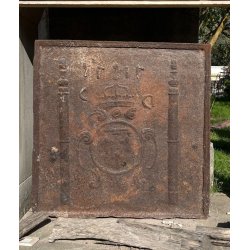 Matériaux d'Antan : PLAQUE DE CHEMINEE EN FONTE H86