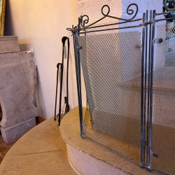 Matériaux d'Antan : PARE-FEU ANCIEN DE CHEMINEE H62