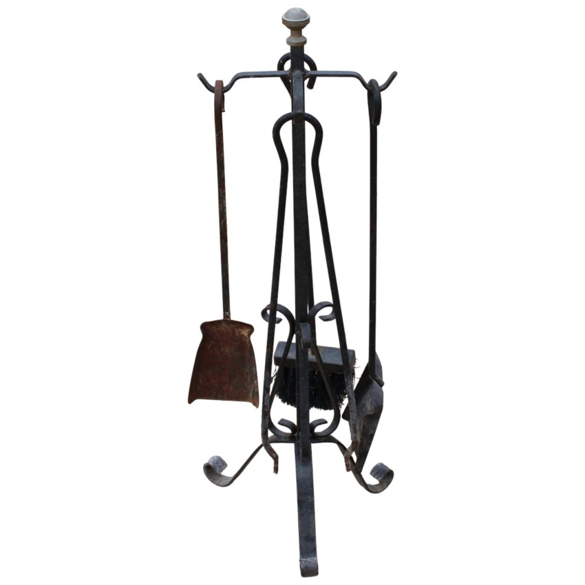 Matériaux d'Antan : SERVITEUR EN FER COMPLET H65