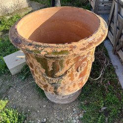 Matériaux d'Antan : VASE ANDUZE VIEILLI FLAMME N°1 BIS H92