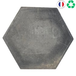 Matériaux d'Antan : CARREAUX HEXAGONAUX EN CIMENT GRIS