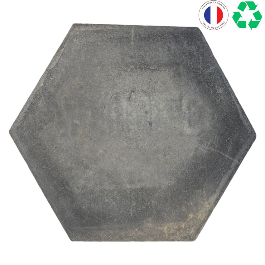 Matériaux d'Antan : CARREAUX HEXAGONAUX EN CIMENT GRIS
