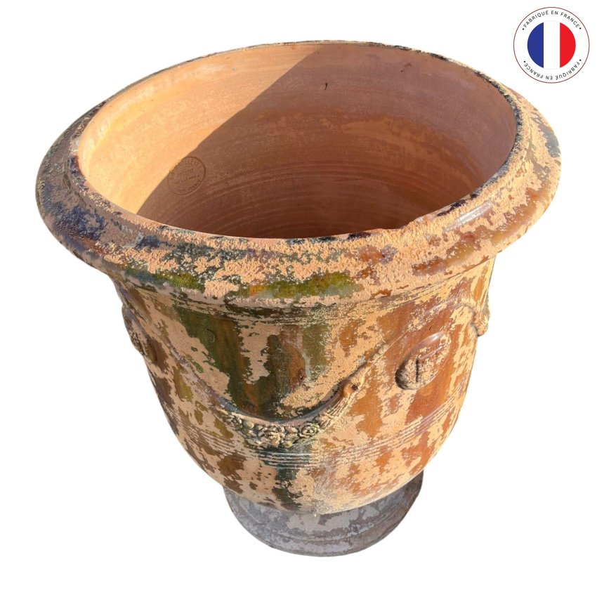 Matériaux d'Antan : VASE ANDUZE VIEILLI FLAMME N°1 BIS H92
