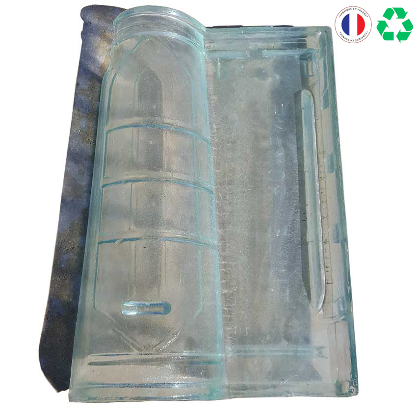 Matériaux d'Antan : TUILE ROMANE EN VERRE