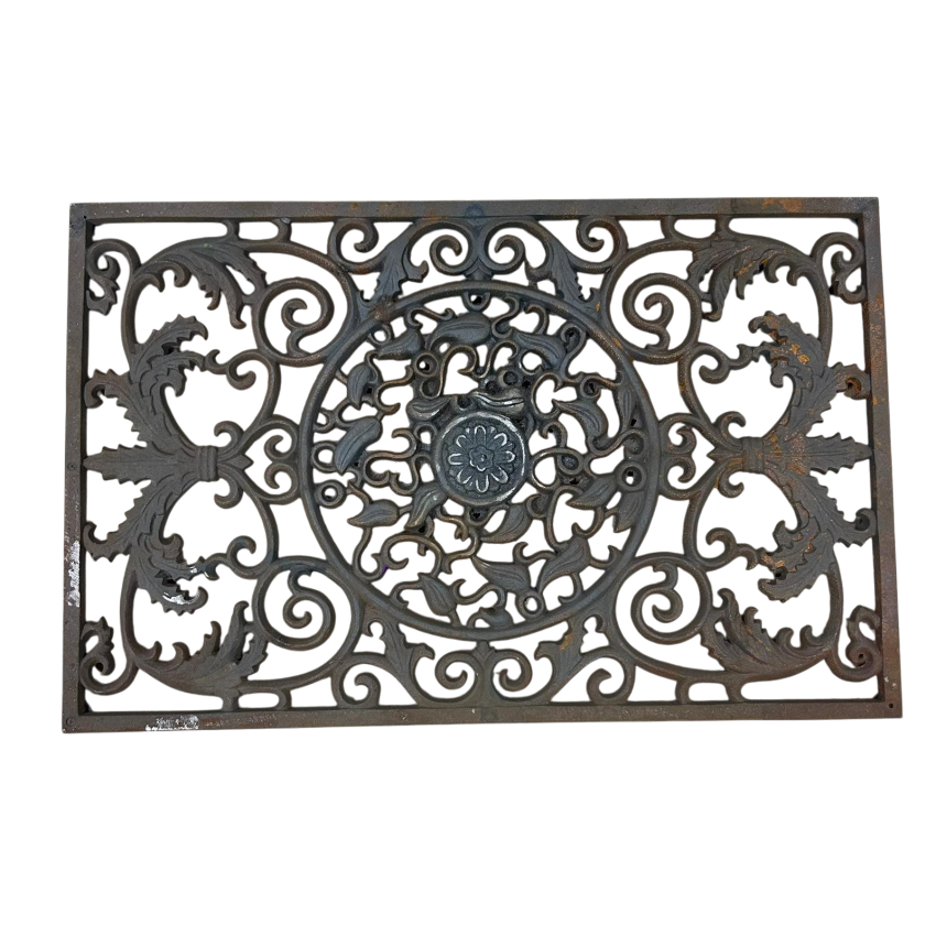 Matériaux d'Antan : PAILLASSON RECTANGULAIRE EN FONTE