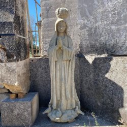 Matériaux d'Antan : STATUE DE LA VIERGE COURONNE GM
