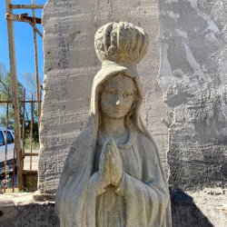 Matériaux d'Antan : STATUE DE LA VIERGE COURONNE GM