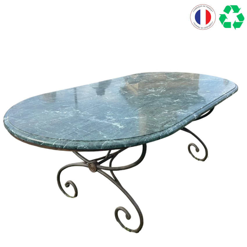 Matériaux d'antan : TABLE EN MARBRE VERT