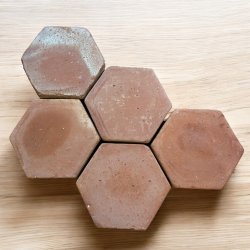 Matériaux d'Antan : TOMETTE HEXAGONALE 15x1,5