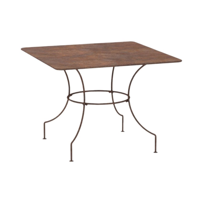 Matériaux d'Antan : GRANDE TABLE CARREE EN FER H74