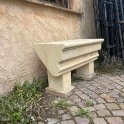 Matériaux d'Antan : BANC EN PIERRE L77,5