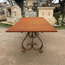 Matériaux d'Antan : TABLE DE JARDIN RECTANGULAIRE L222