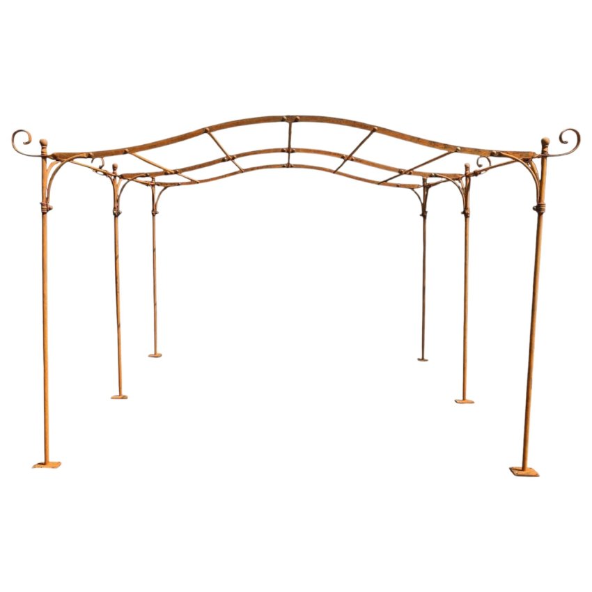 Matériaux d'antan : PERGOLA / ABRI VOITURE FERRONNERIE L385