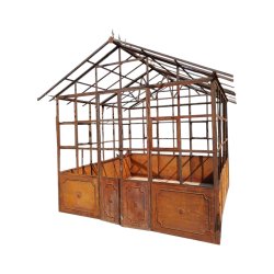 Matériaux d'antan : SERRE DE JARDIN METAL BRUT H315