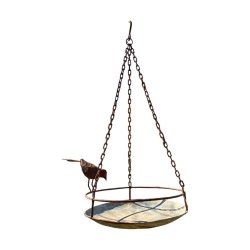 Matériaux d'antan : BAIN D'OISEAU SUSPENDU EN FER H80