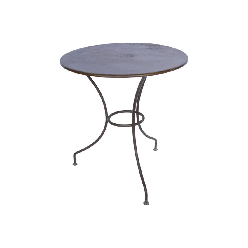 Matériaux d'Antan : PETITE TABLE RONDE EN FER H74 D67