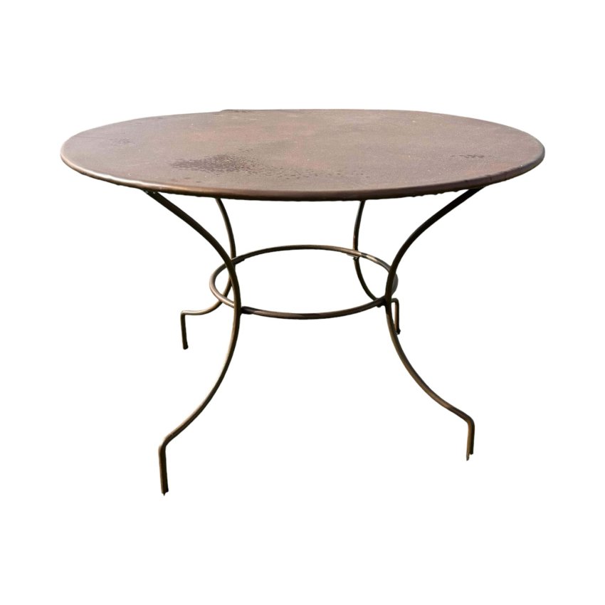 Matériaux d'Antan : GRANDE TABLE RONDE EN FER D110