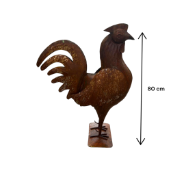 Matériaux d'Antan : PETIT COQ EN FER H80