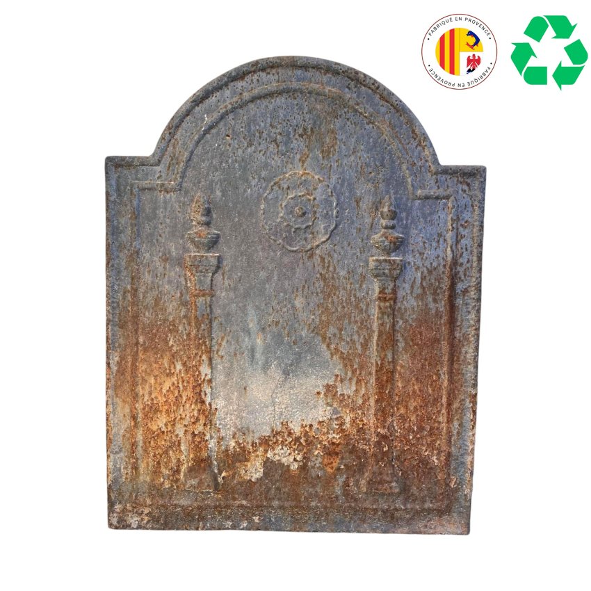 Matériaux d'Antan : PLAQUE CHEMINEE FONTE H56