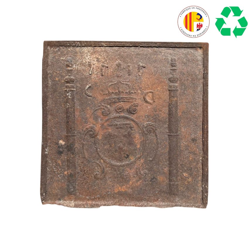 Matériaux d'Antan : PLAQUE DE CHEMINEE EN FONTE H86
