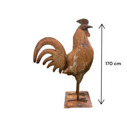 Matériaux d'Antan : GRAND COQ EN FER H165
