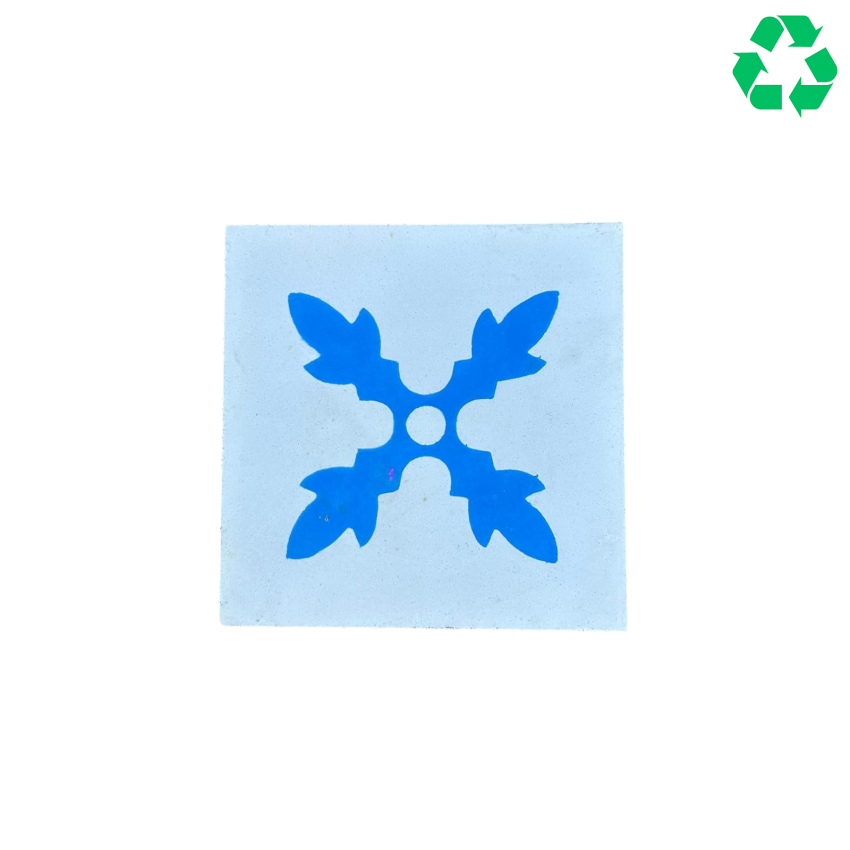 Matériaux d'Antan : LOT DE CARREAUX EN CIMENT A MOTIF (4,96M2)