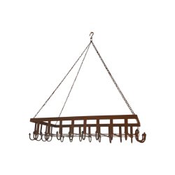 Matériaux d'Antan : PORTE CASSEROLE SUSPENDUE L78