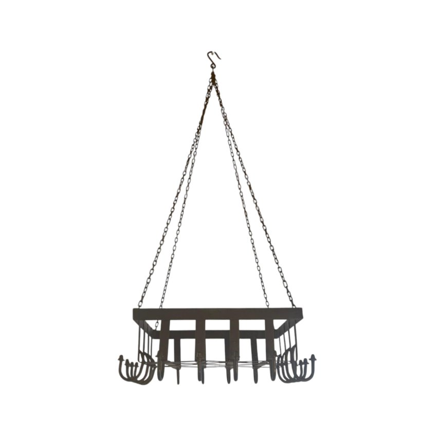 Matériaux d'Antan : PORTE CASSEROLE SUSPENDUE L43