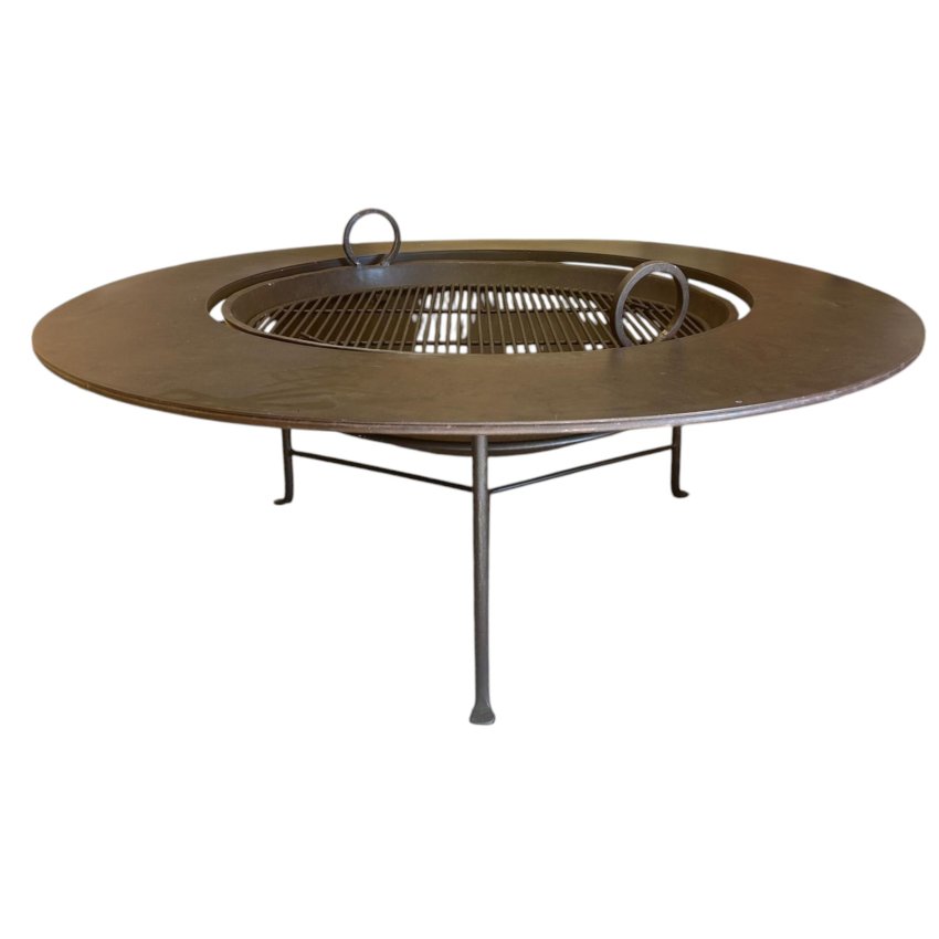 Matériaux d'Antan : BRASERO GRILLE EN FER D130