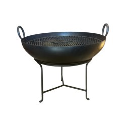 Matériaux d'Antan : BRASERO GRILLE ET SUPPORT EN FER D74