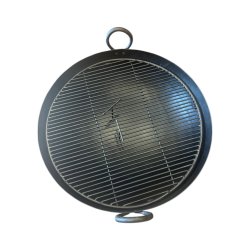 Matériaux d'Antan : BRASERO GRILLE ET SUPPORT EN FER D74