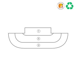 Matériaux d'Antan : ESCALIER EN PIERRE DE CASSIS GRISE