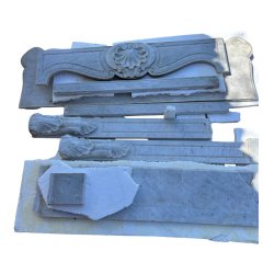 Matériaux d'Antan : CHEMINEE ANCIENNE EN MARBRE BLANC H104