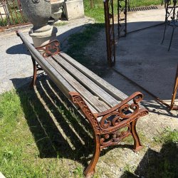 Matériaux d'Antan : BANC BOIS ET FONTE L155