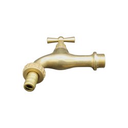 Matériaux d'Antan : ROBINET AVEC VIS EN LAITON BRILLANT