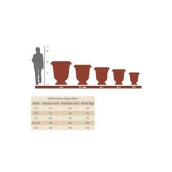 Vase anduze n°1 vert tradition vieilli