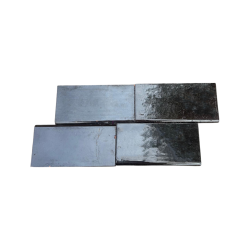 PLINTHE EMAILEE NOIRE ZELLIGE