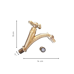 Matériaux d'Antan : ROBINET INCLINÉ ACCROCHE SEAU