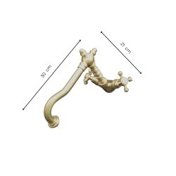 Matériaux d'Antan : ROBINET MELANGEUR CANNE TOURNANTE