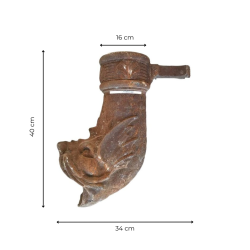 Matériaux d'Antan : SORTIE DE GOUTTIERE POISSON EN FONTE