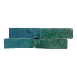 Matériaux d'antan : ZELLIGE VERT 14,5x4,5x2,5